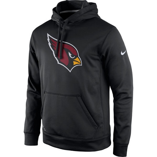 NFL Men's Arizona Cardinals Nike Black Practice Performance Pullover Hoodie